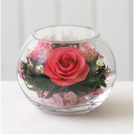 композиция из малых розовых роз